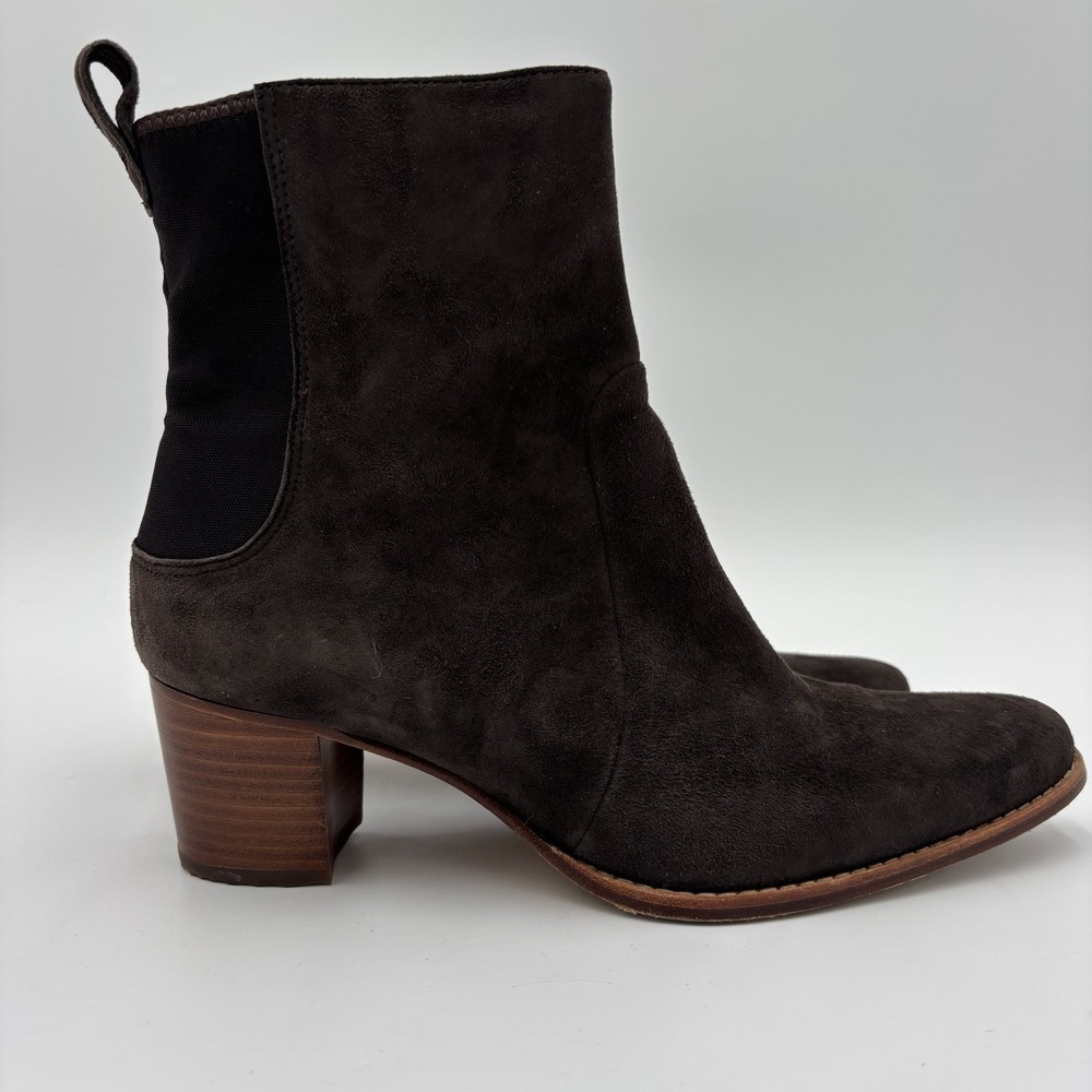 Timberland Brown Suede Ankle Booties Women's Size 8 Pointed Toe Western‎